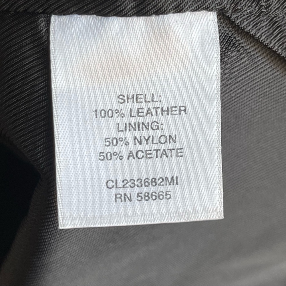 Classiques Entier Genuine Black Leather Jacket Blazer Size XL - Picture 7 of 13